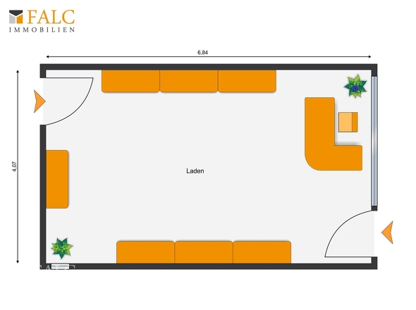 Grundriss Ladenlokal
