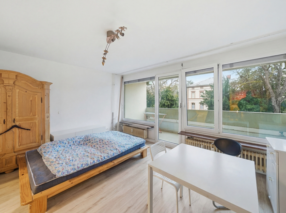 Wohn- und Schlafzimmer