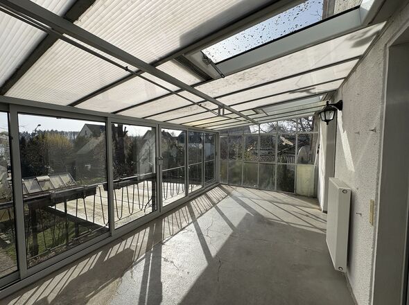 Überdachte Dachterasse