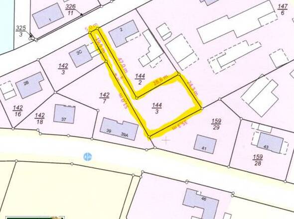 Bemaßter Lageplan gekennzeichnet - GRS Wichmannsburg