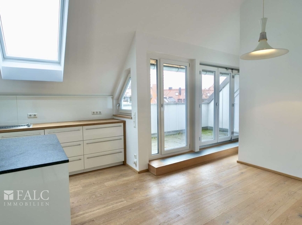 Küche Blick Balkon