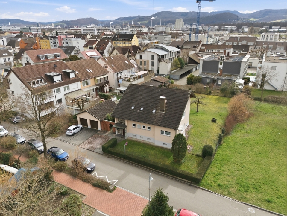 Das Grundstück von oben