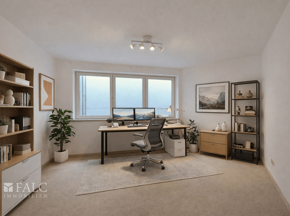 Einrichtungsbeispiel Arbeitszimmer