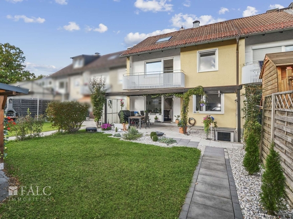 Ansicht mit Garten