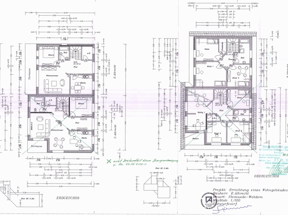 Grundriss Erd- und Obergeschoss