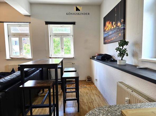 Essplatz im Wohnzimmer