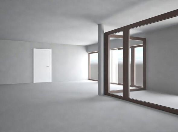 Wohn-/Essbereich Perspektive