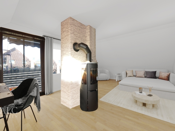 Home-Office ohne Verkleidung