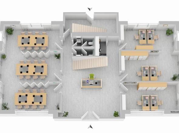 EG mit Besprechnungsräumen