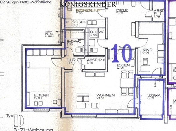 Stockach Grundriss Wohnung 10