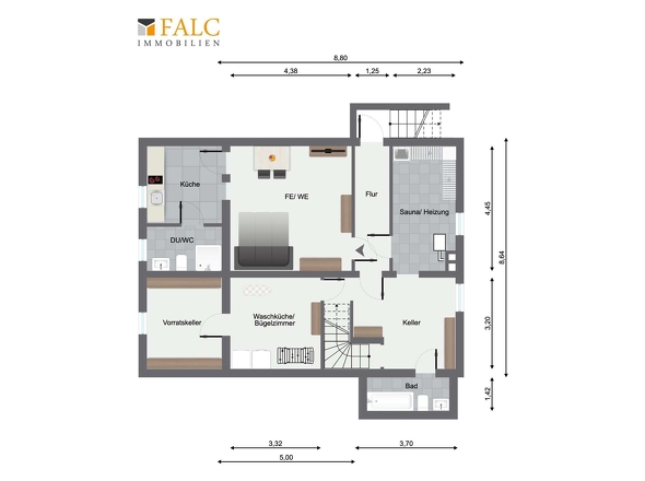 Kellergeschoss Haupthaus