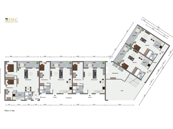 Grundriss Erdgeschoss 10 WE