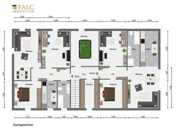 Grundriss Dachgeschoss Gasthaus