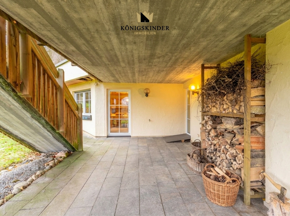 Gartenterrasse zum Arbeitszimmer