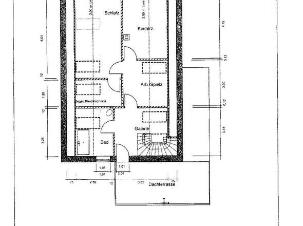 Grundriss DG bemaßt