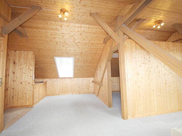 Offenes Wohnkonzept mit Schlafzimmer