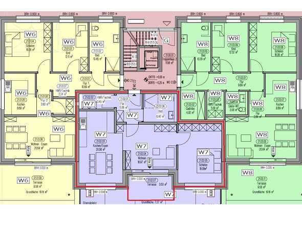 Grundriss WE 7