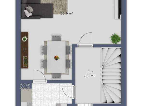 EG Grundriss ohne Garten