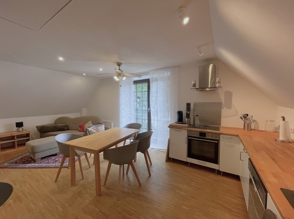 Wohnen + Küche Dachgeschoss