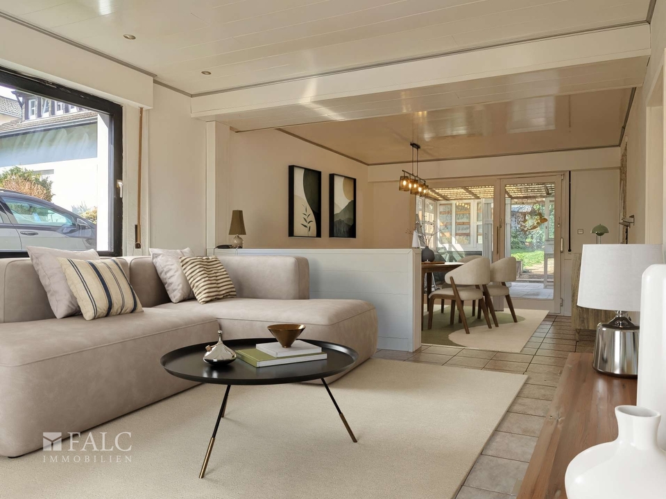 Wohnzimmer - digital möbliert