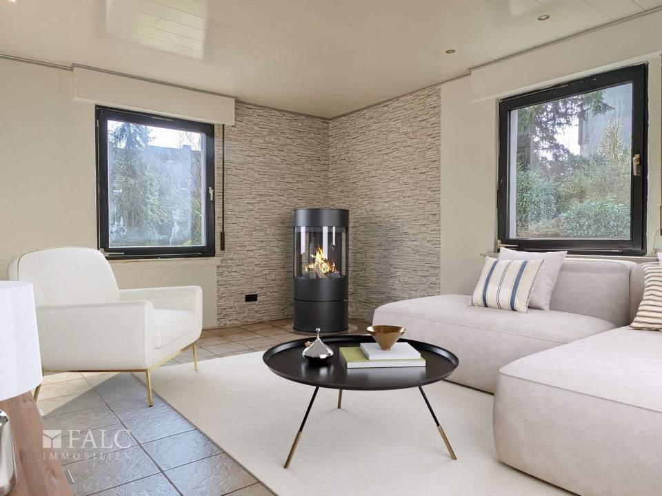 Wohnzimmer - digital möbliert