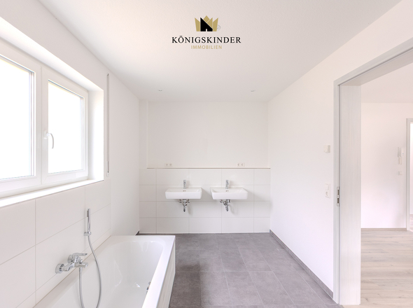 ...direkt ins Badezimmer...