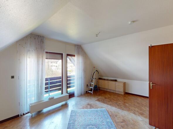 Schlafzimmer mit Balkon