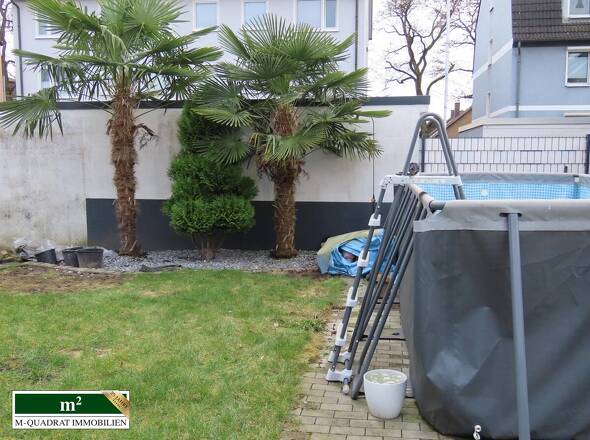 nicht einsehbarer Garten