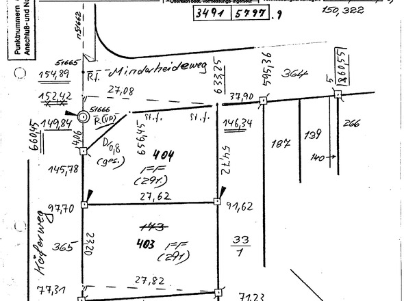 Fortführungsriß Bauamt Blatt 326
