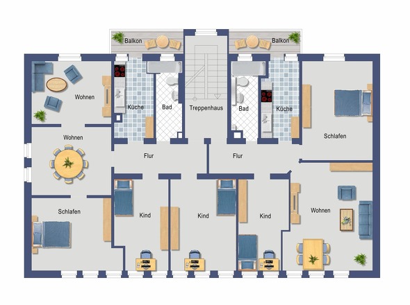 1. OG und Dachgeschoss
