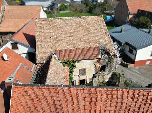 Ansicht Dächer Haus & Scheune