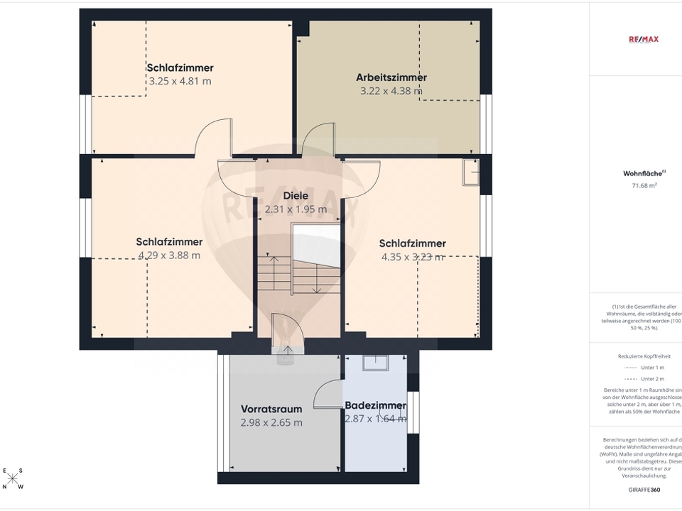 Grundriss Obergeschoss