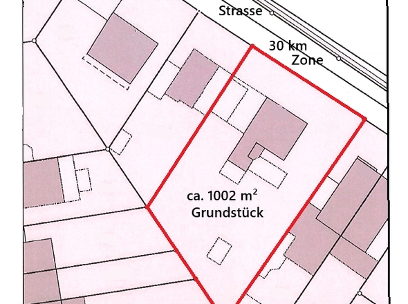 Ausschnitt aus Flurkarte