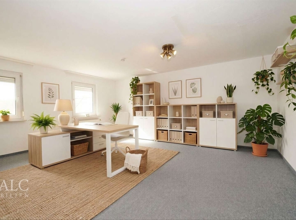 Lichtdurchflutetes Arbeitszimmer (2. OG)