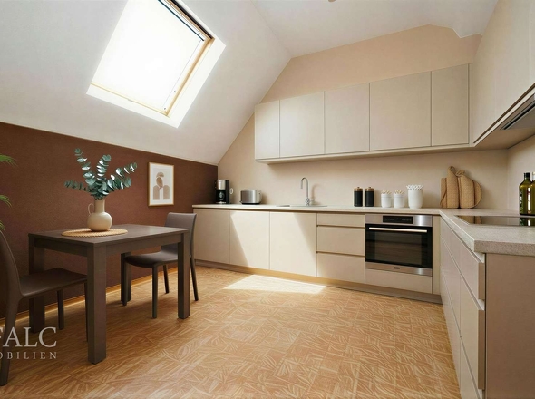 Hier könnte Ihre Küche stehen (DG, vis.)