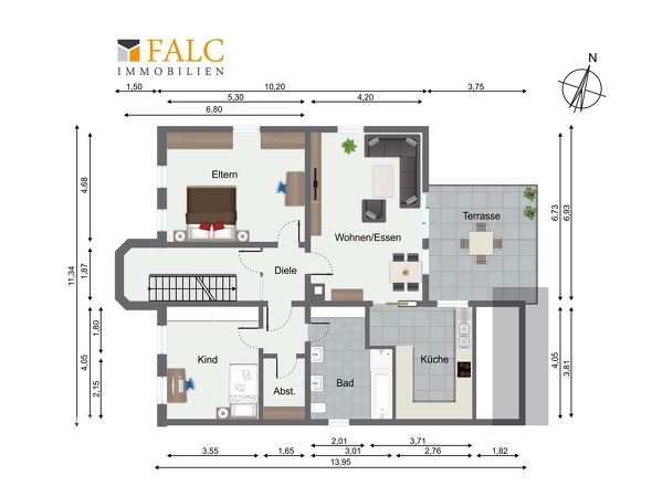 Grundriss 2. Obergeschoss