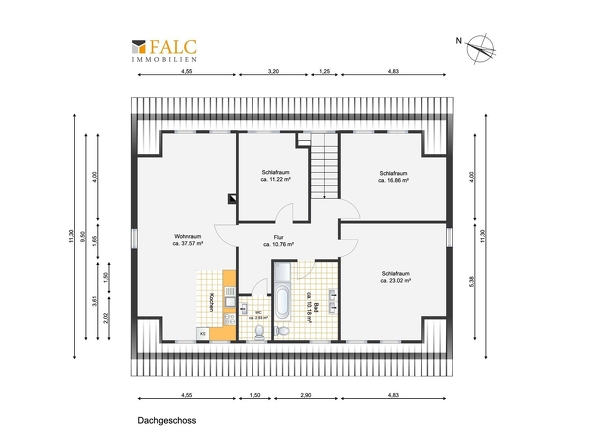 Grundriss Dachgeschoss