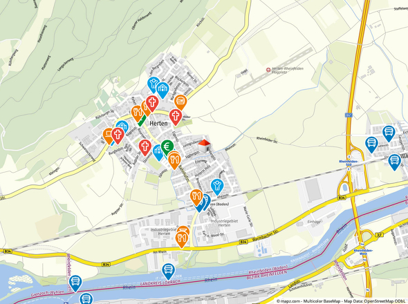 Geolyzer Kartenausschnitt