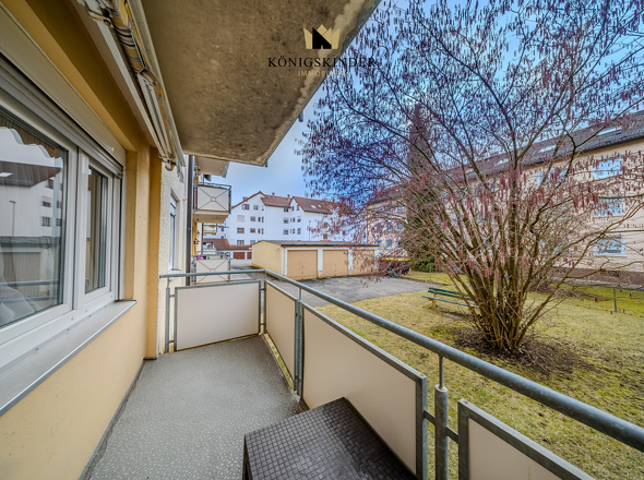 Balkonausblick links