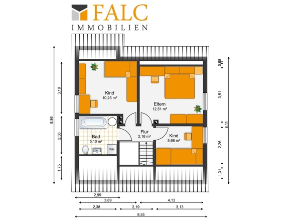 Grundriss Obergeschoss