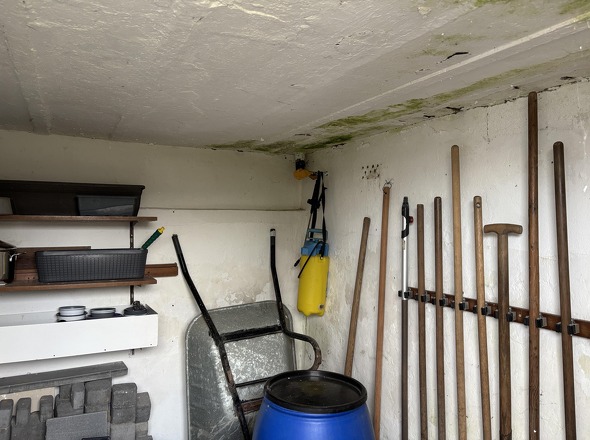 Raum für Gartengeräte