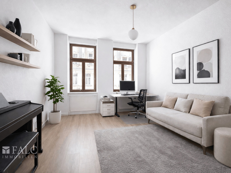 Büro virtuell eingerichtet