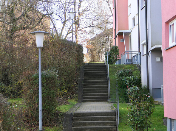 Fußweg zum Haus 