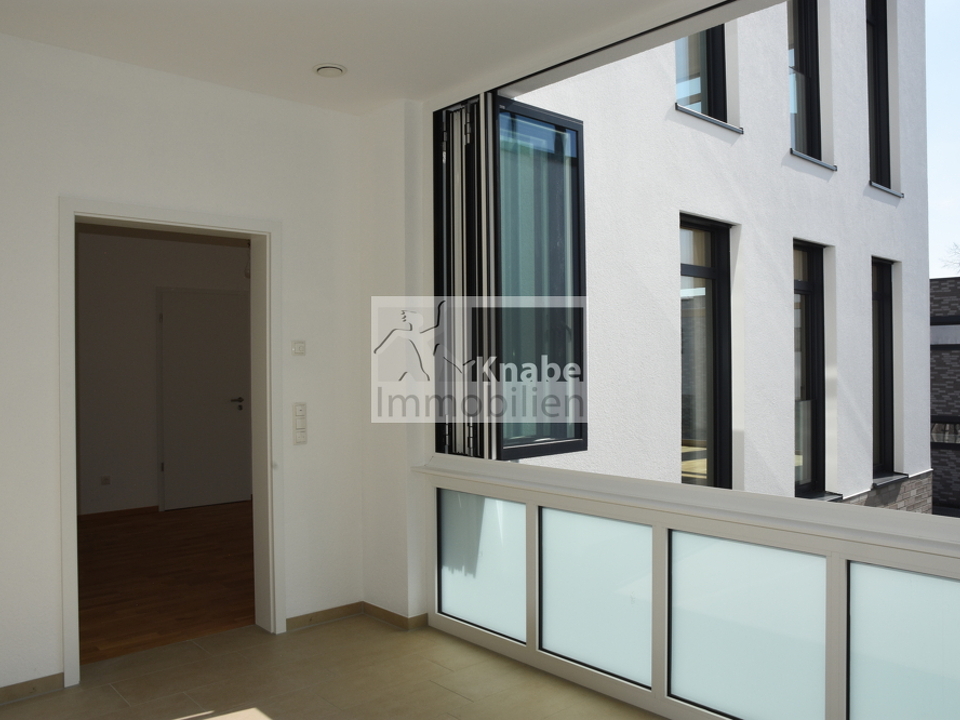 Freisitz mit faltbarer Fensterfront