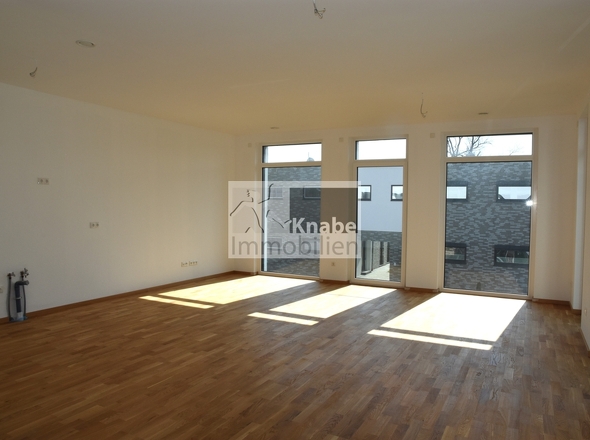 heller, großzügiger Wohnraum mit Küchenzeile