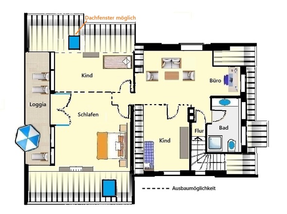 Grundriss Obergeschoss