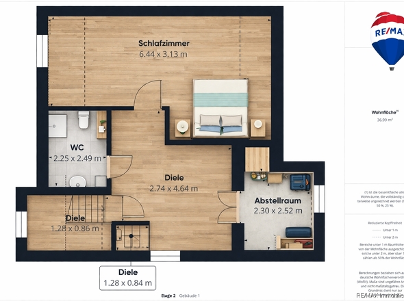REMAX Immobilien DeLux Einfamilienhaus 2.OG Schiffweiler Mark Borowicz