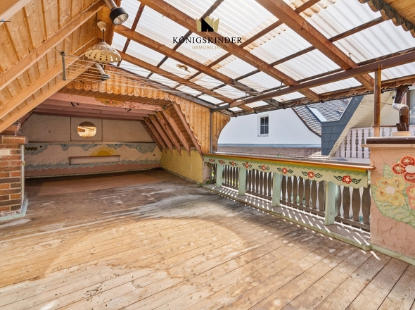 Dachterrasse auf dem Anbau