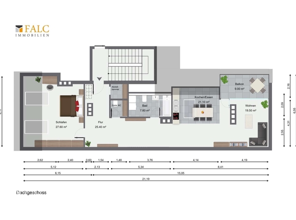 Grundriss Dachgeschoss