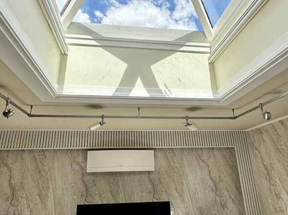 Oberlicht im Wohnzimmer